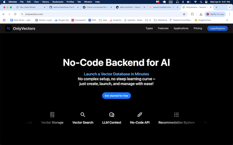 OnlyVectors - RAG Backend-as-a-Service image 1 of 5